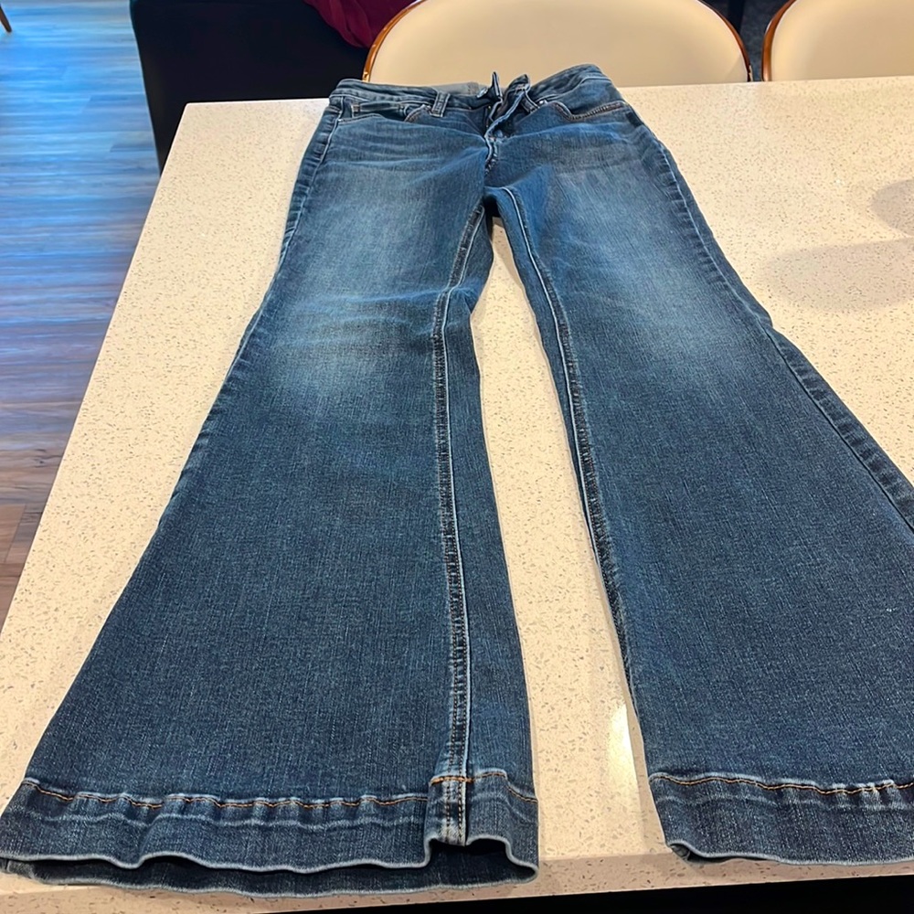 High waisted flare jeans